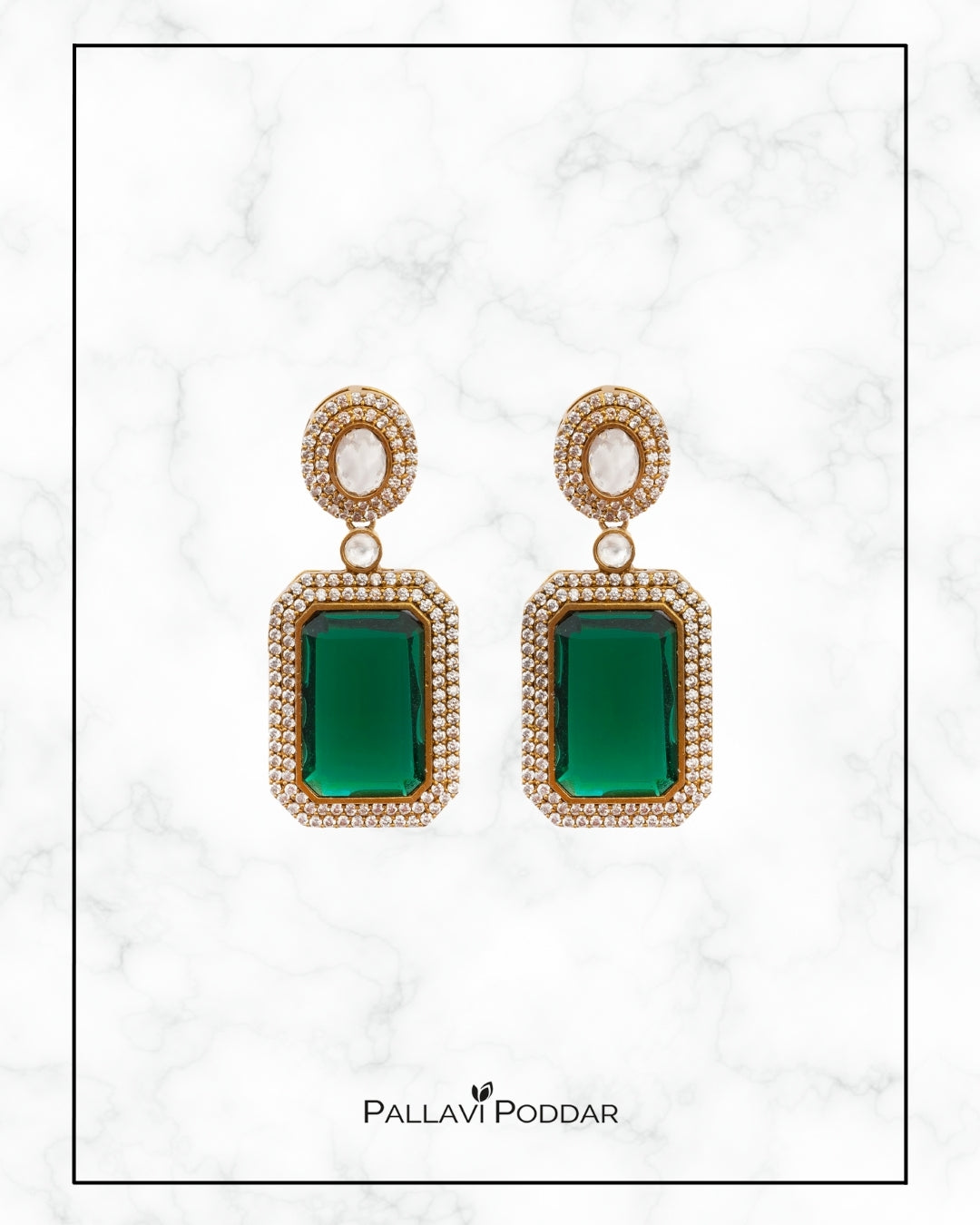 Emerald Royale Statement Studs