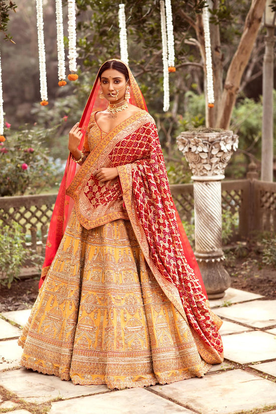 Yellow Sunlit Dreams lehenga set
