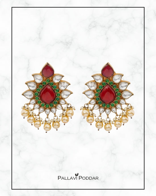 Ruby Bloom Kundan Chandbaalis
