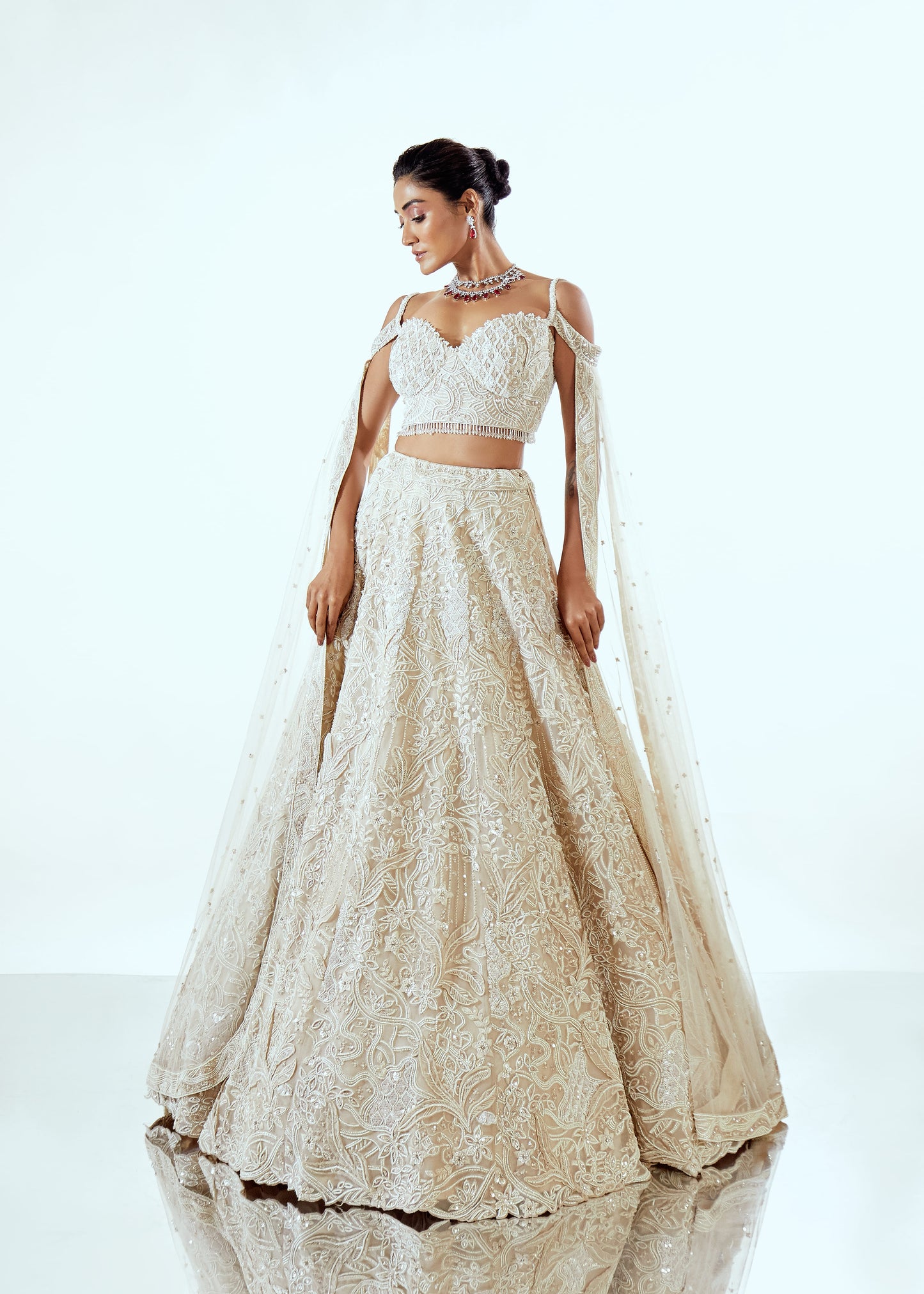 MUKTI ORGANZA LEHENGA SET