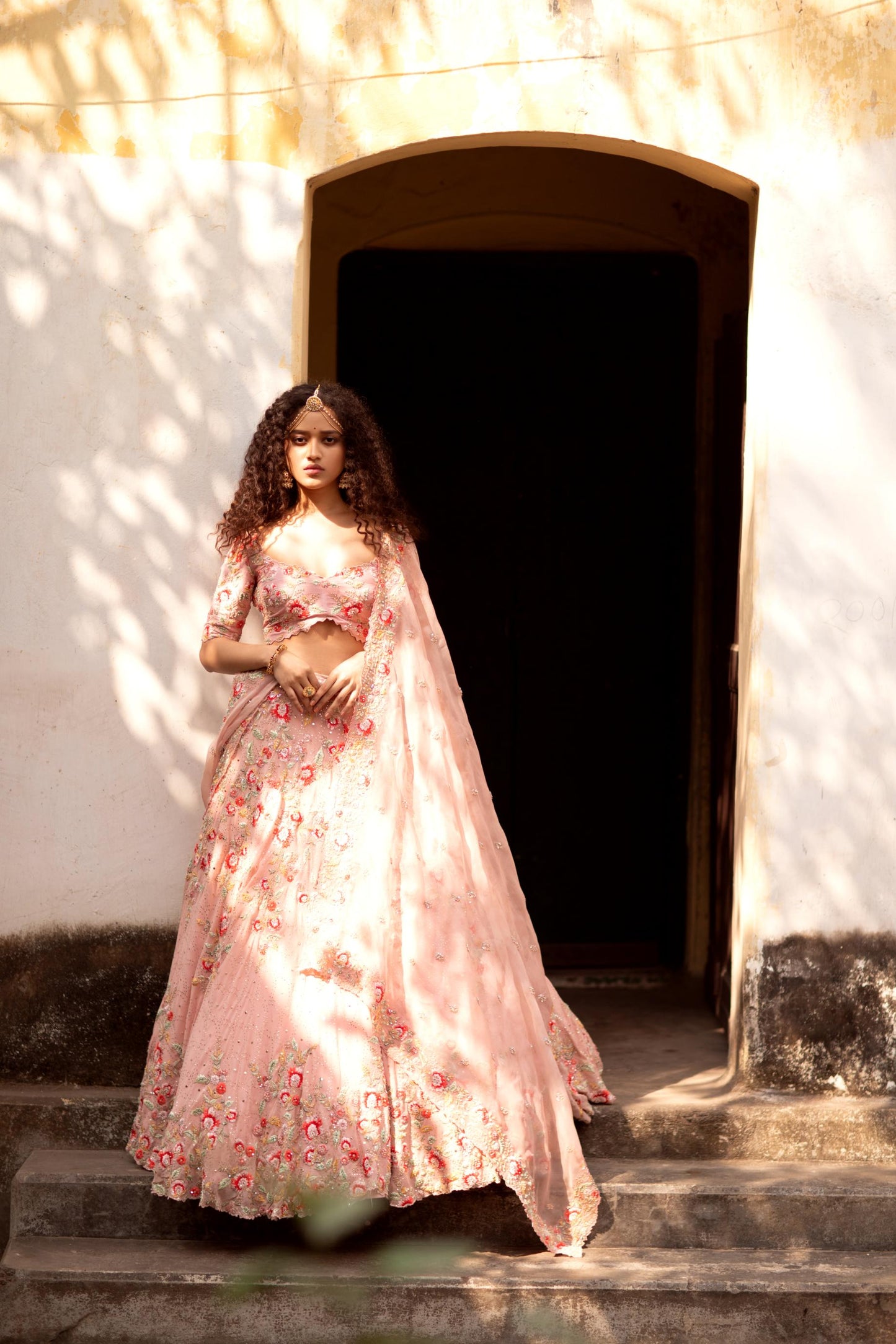 Lush Rosé Pink lehenga set