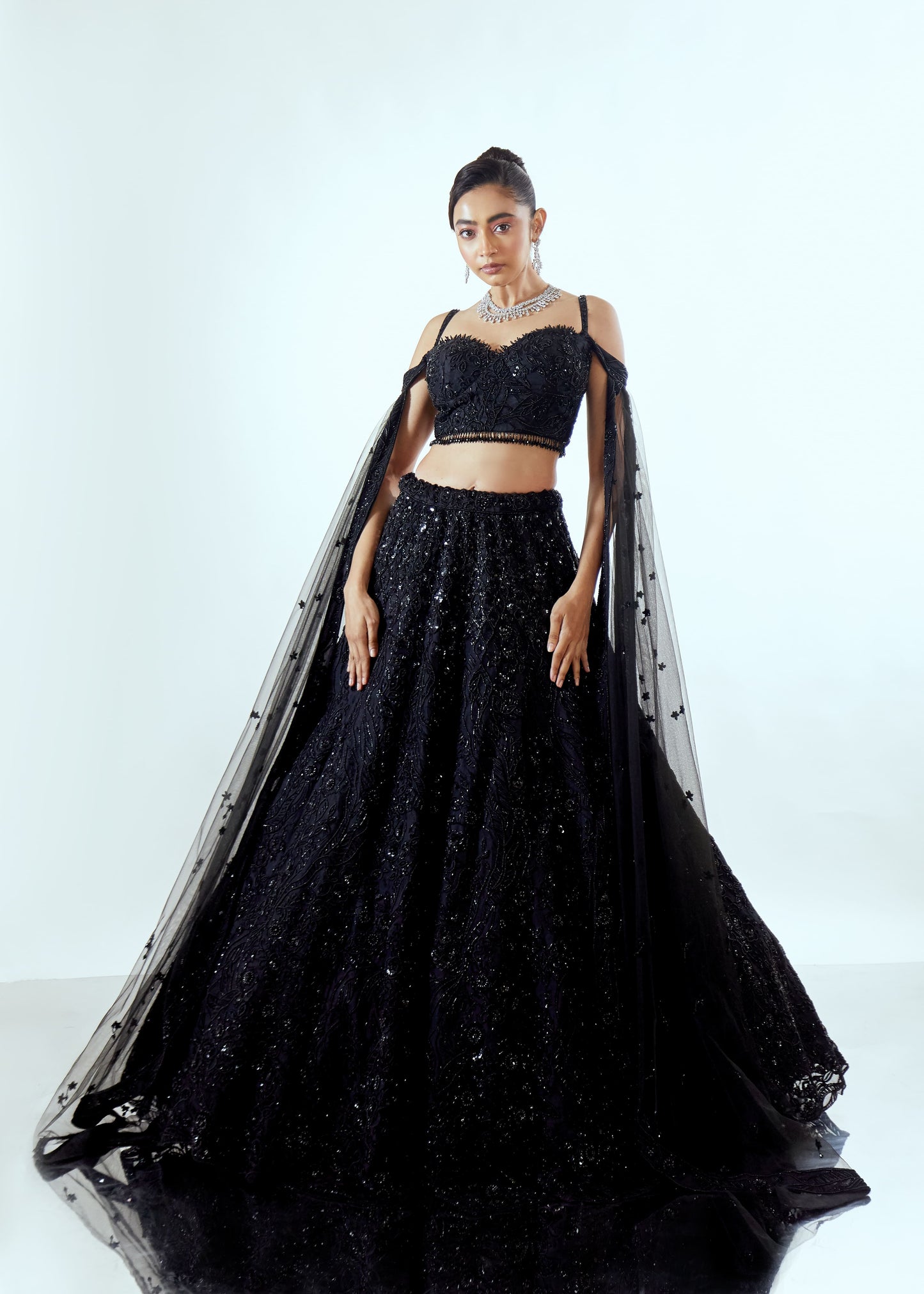 MAHIRA ORGANZA LEHENGA SET