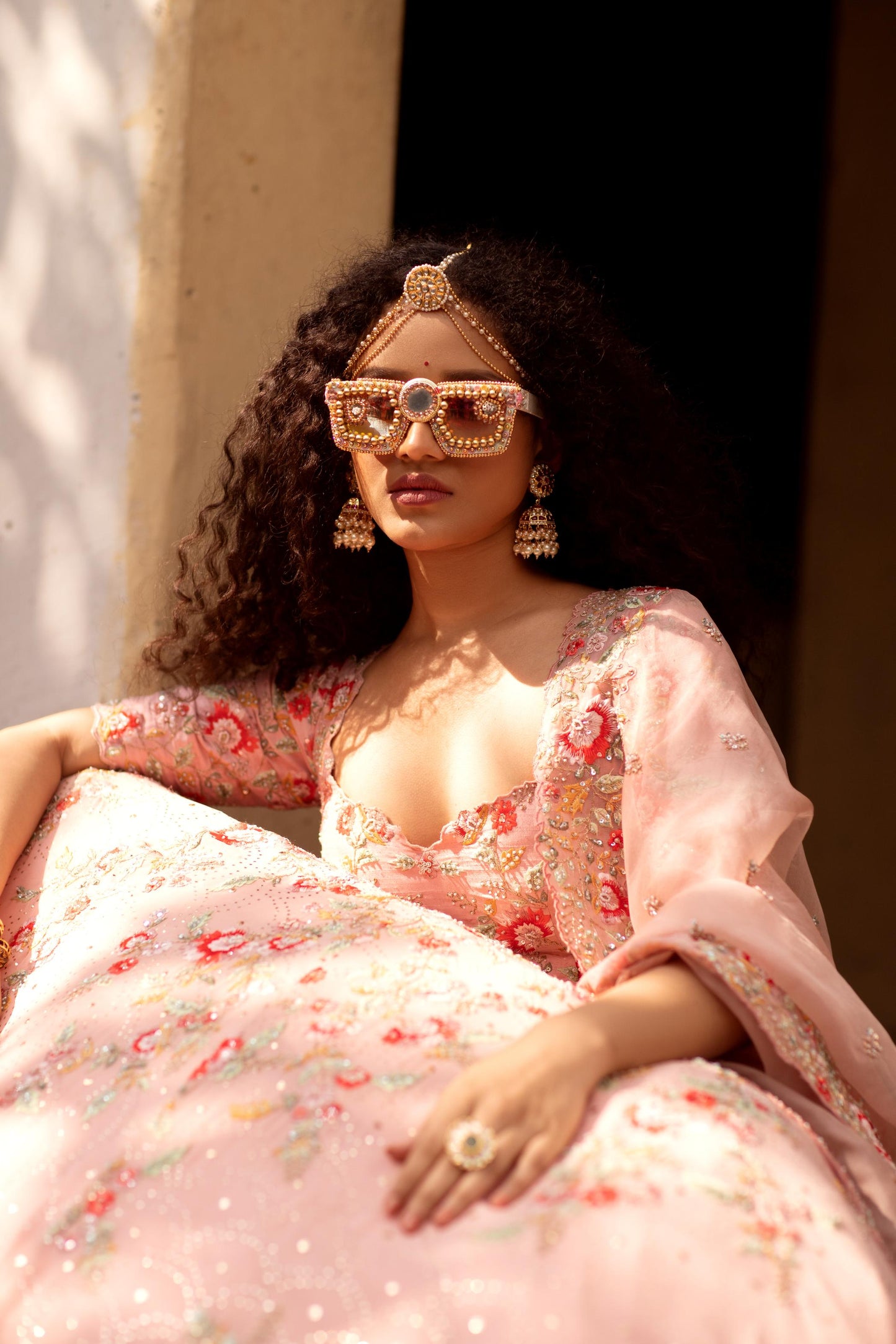 Lush Rosé Pink lehenga set