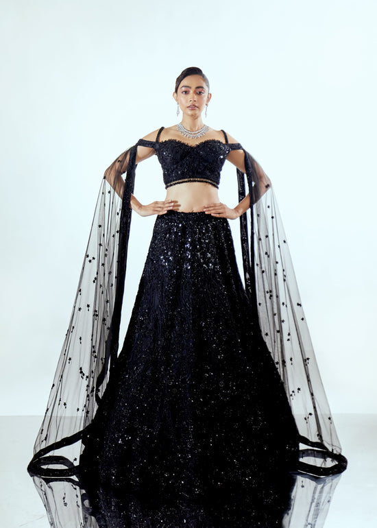 MAHIRA ORGANZA LEHENGA SET