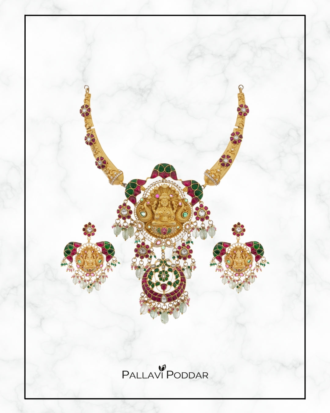 Temple-Inspired Heritage Necklace Set