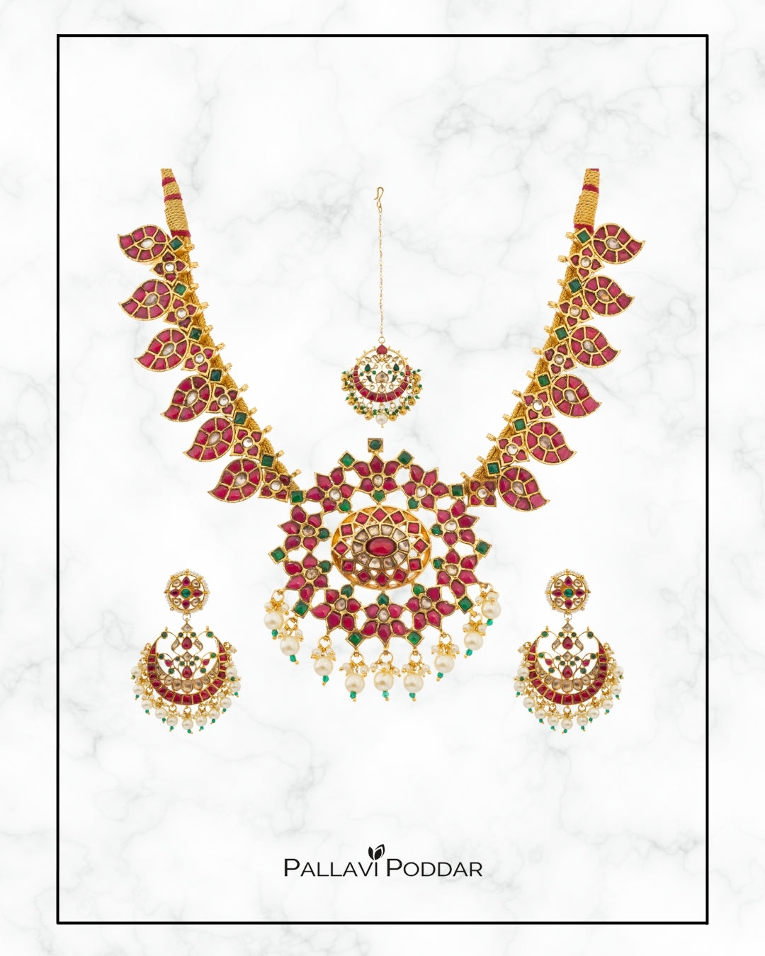 Heritage Ruby & Kundan Bridal Set