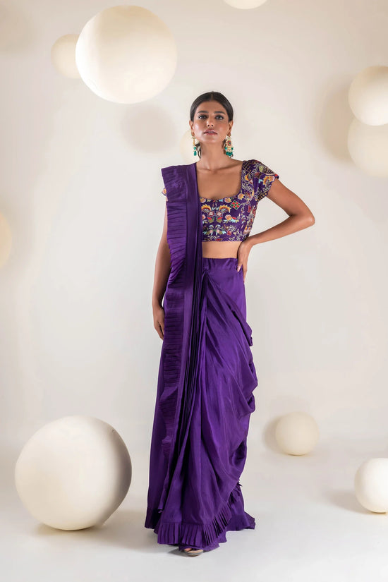 Draped Saree Set