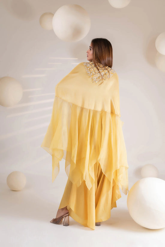 Yellow Flowy Tunic Set