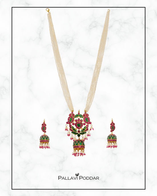 Sitara Multi-Strand Kundan Pearl Set