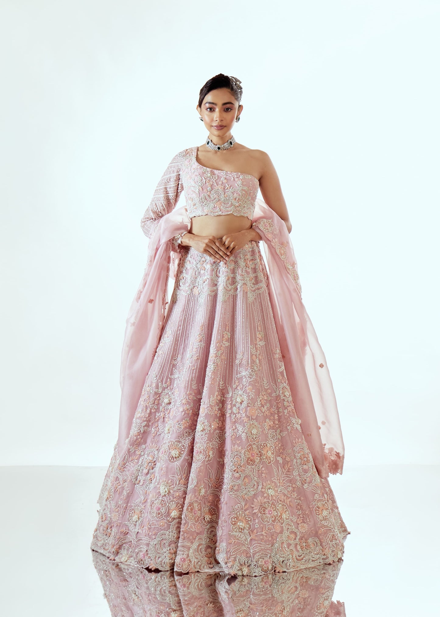PARSE ORGANZA LEHENGA SET