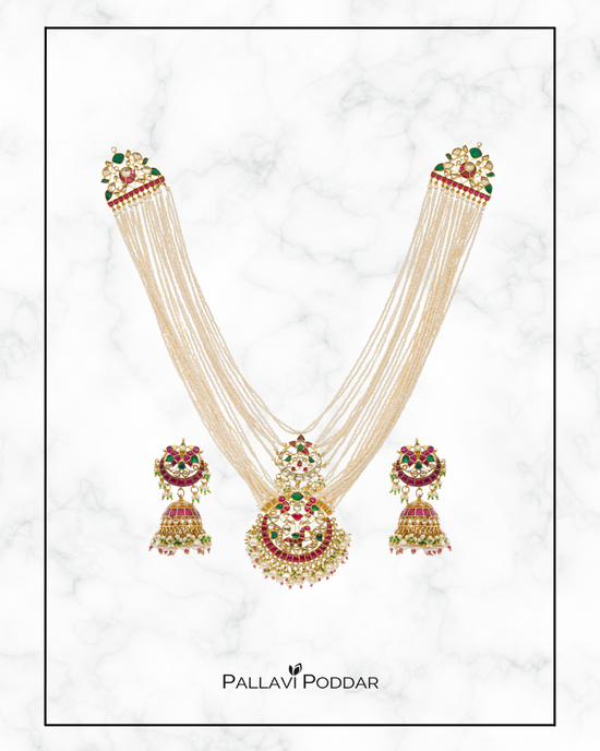 Samrika Layered Pearl Kundan Set