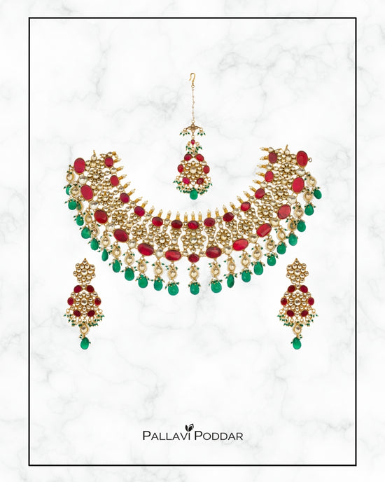 Tvarita Kundan Bridal Choker Set