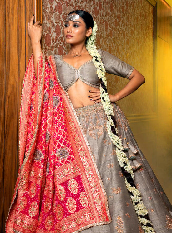 Forest Green lehenga set