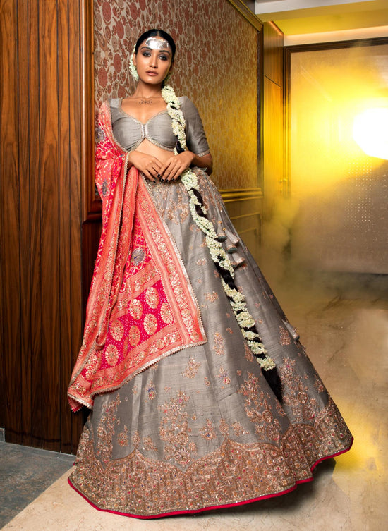 Forest Green lehenga set