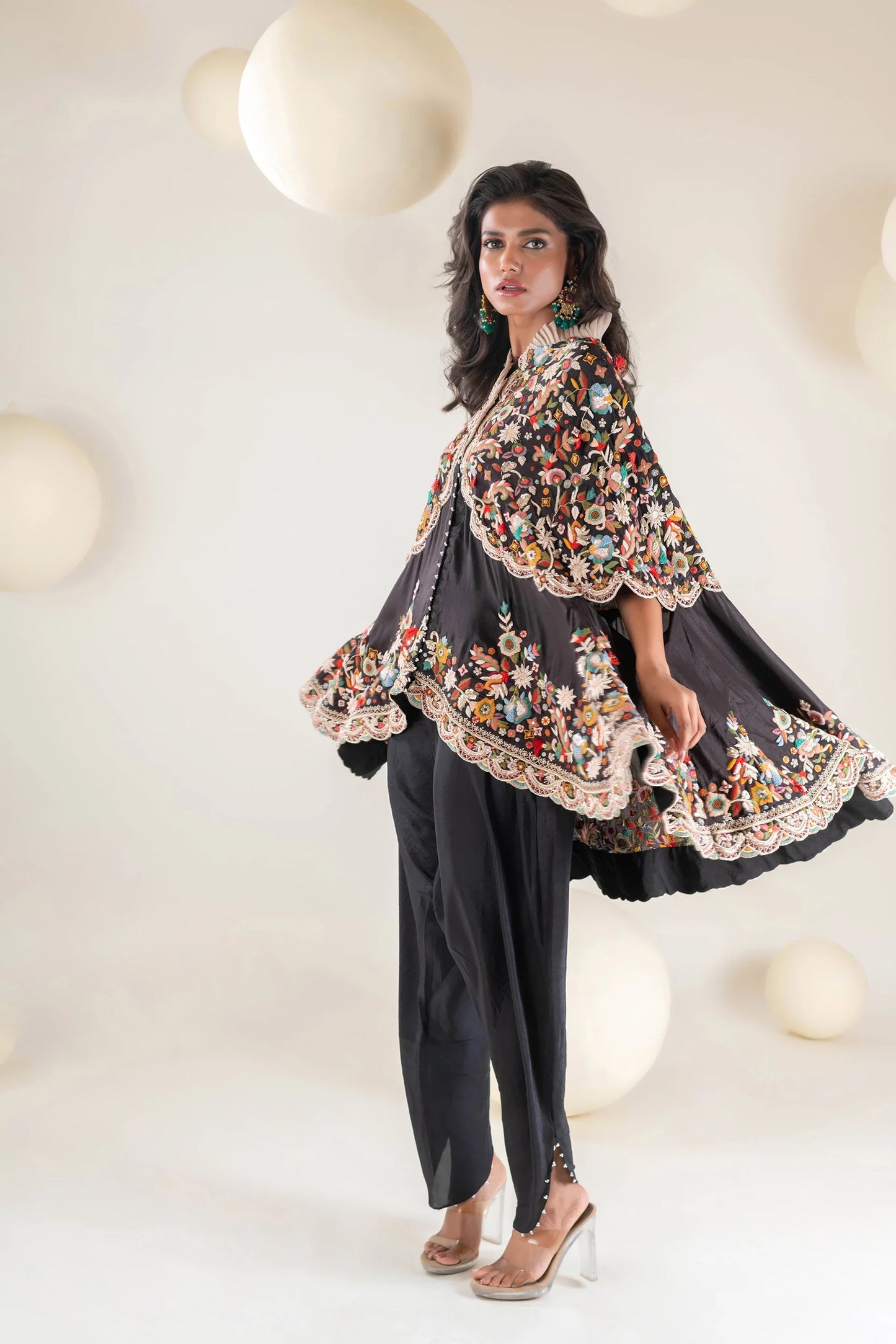 Floral Cape Set