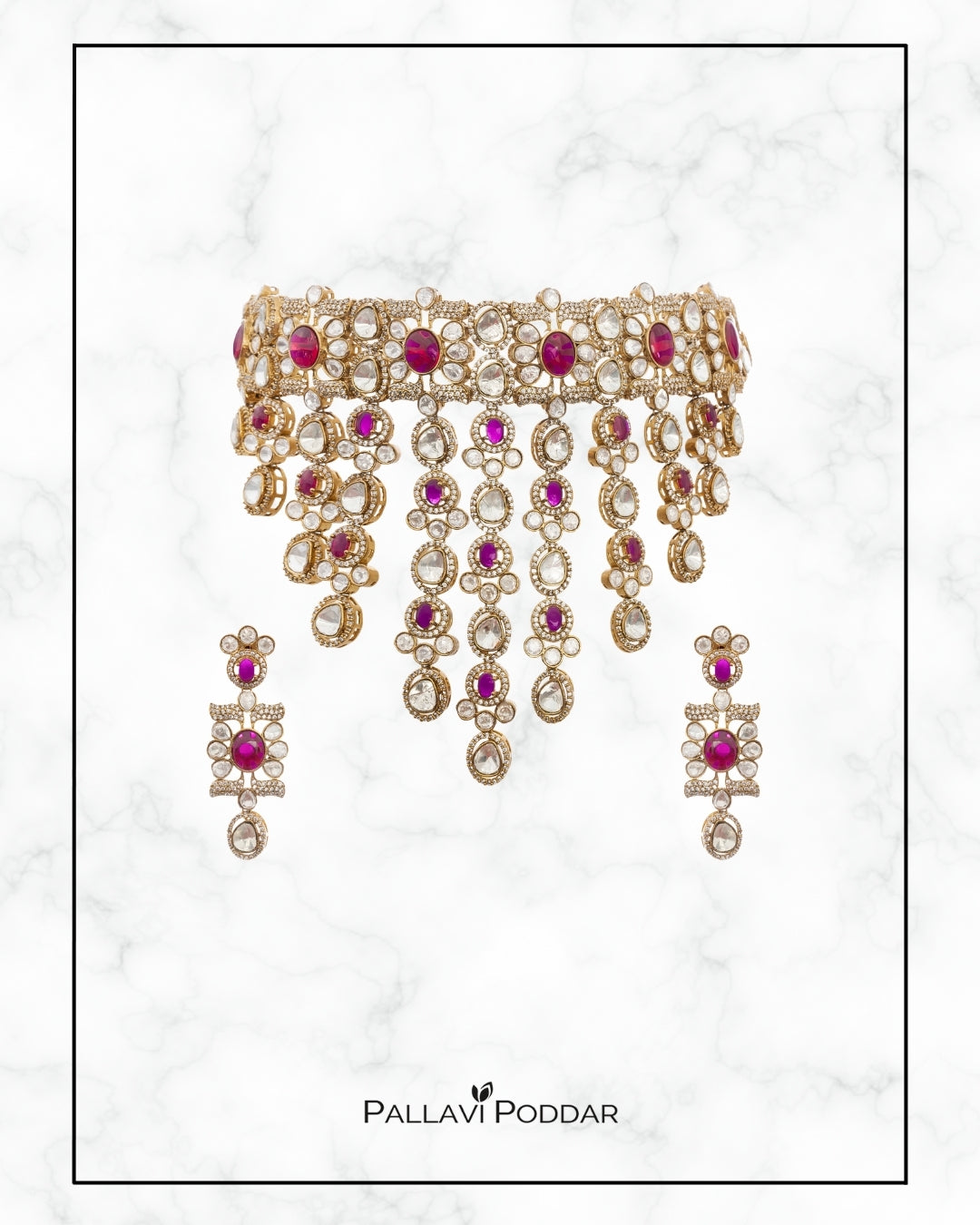 Vasundhara Gemstone Grandeur Choker Set