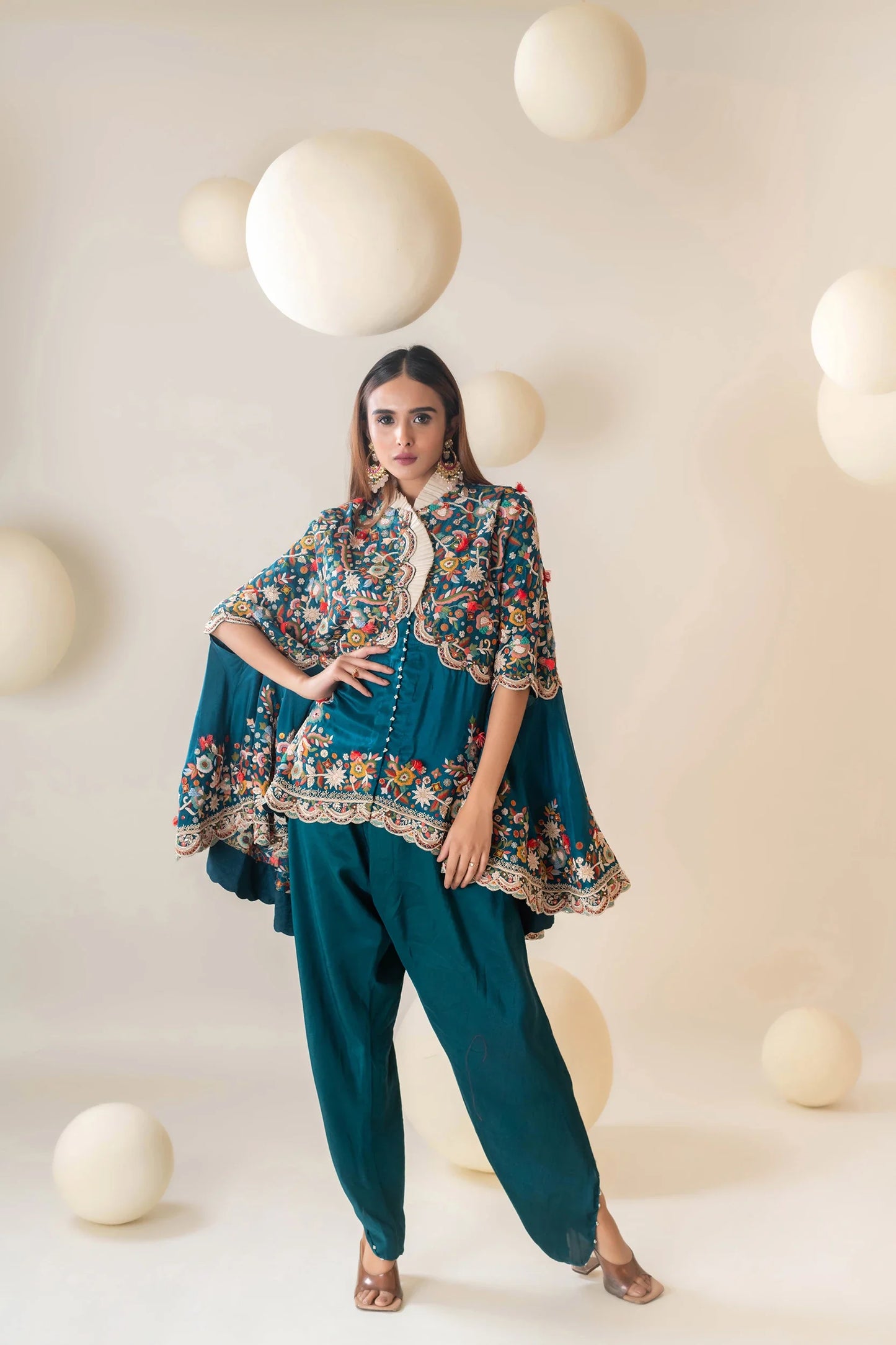 Floral Cape Set