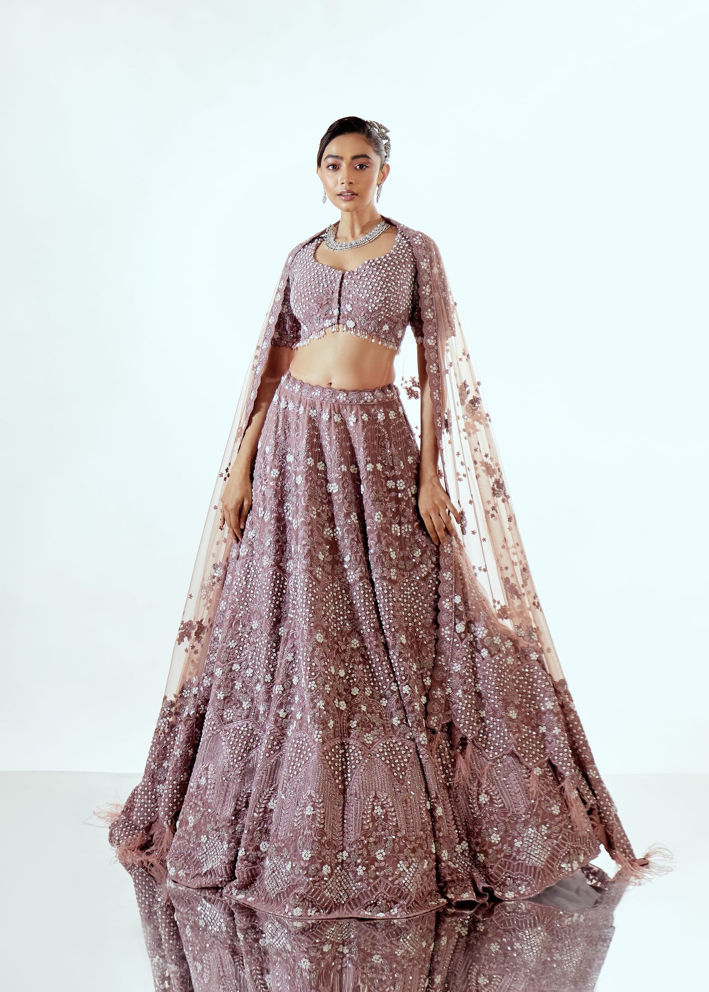 IRISH ORGANZA LEHENGA SET