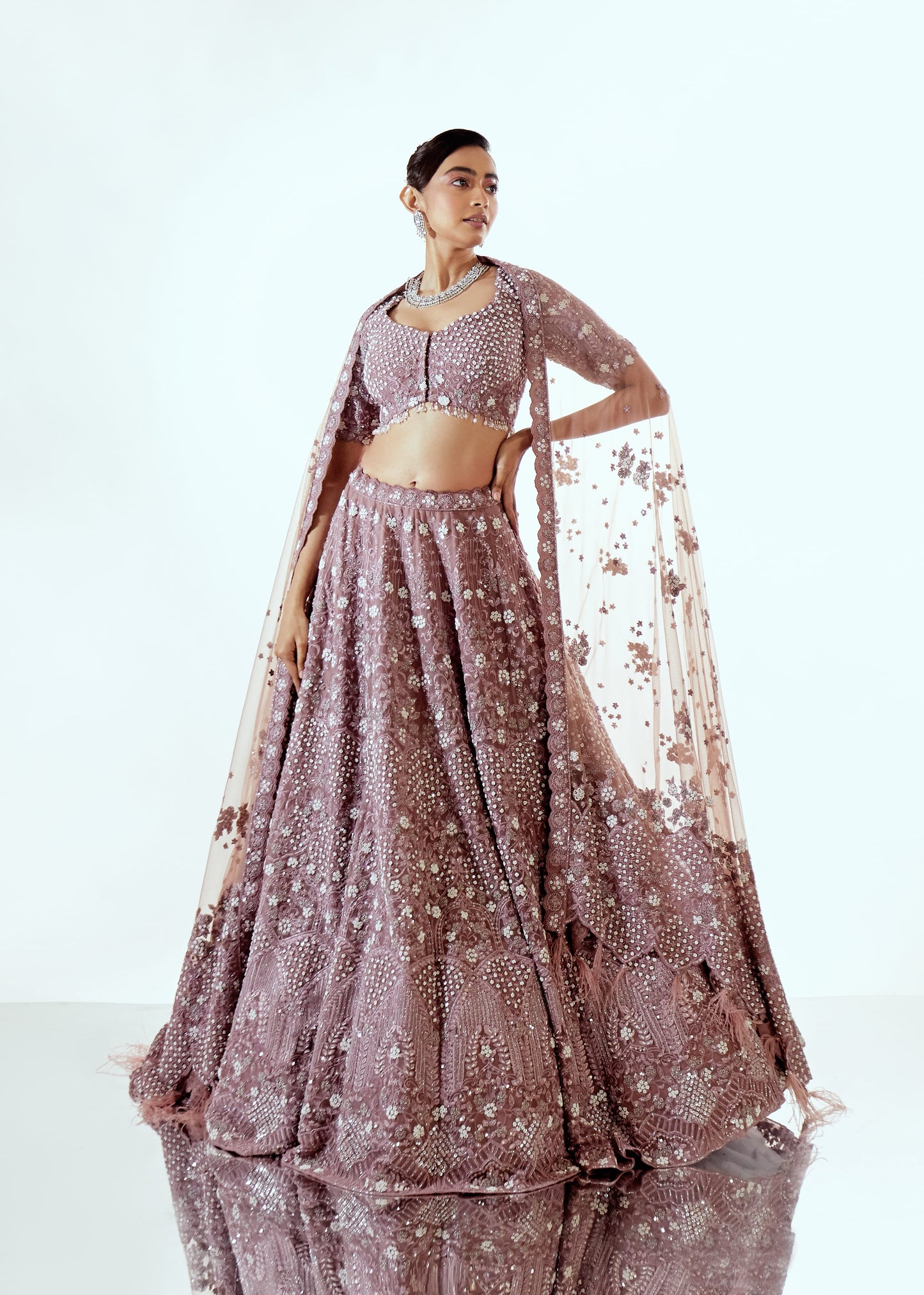 IRISH ORGANZA LEHENGA SET