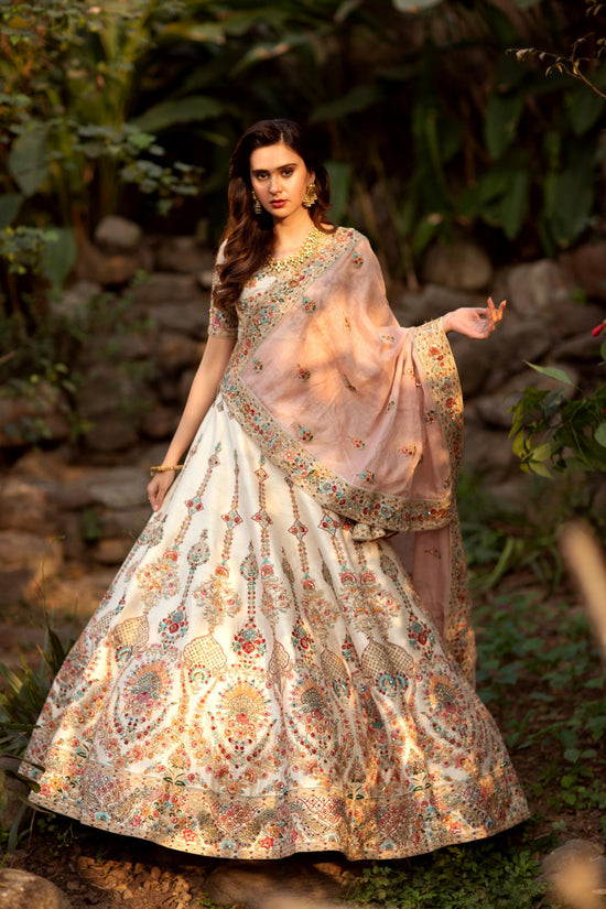 Ivory Blossom Bridal lehenga set