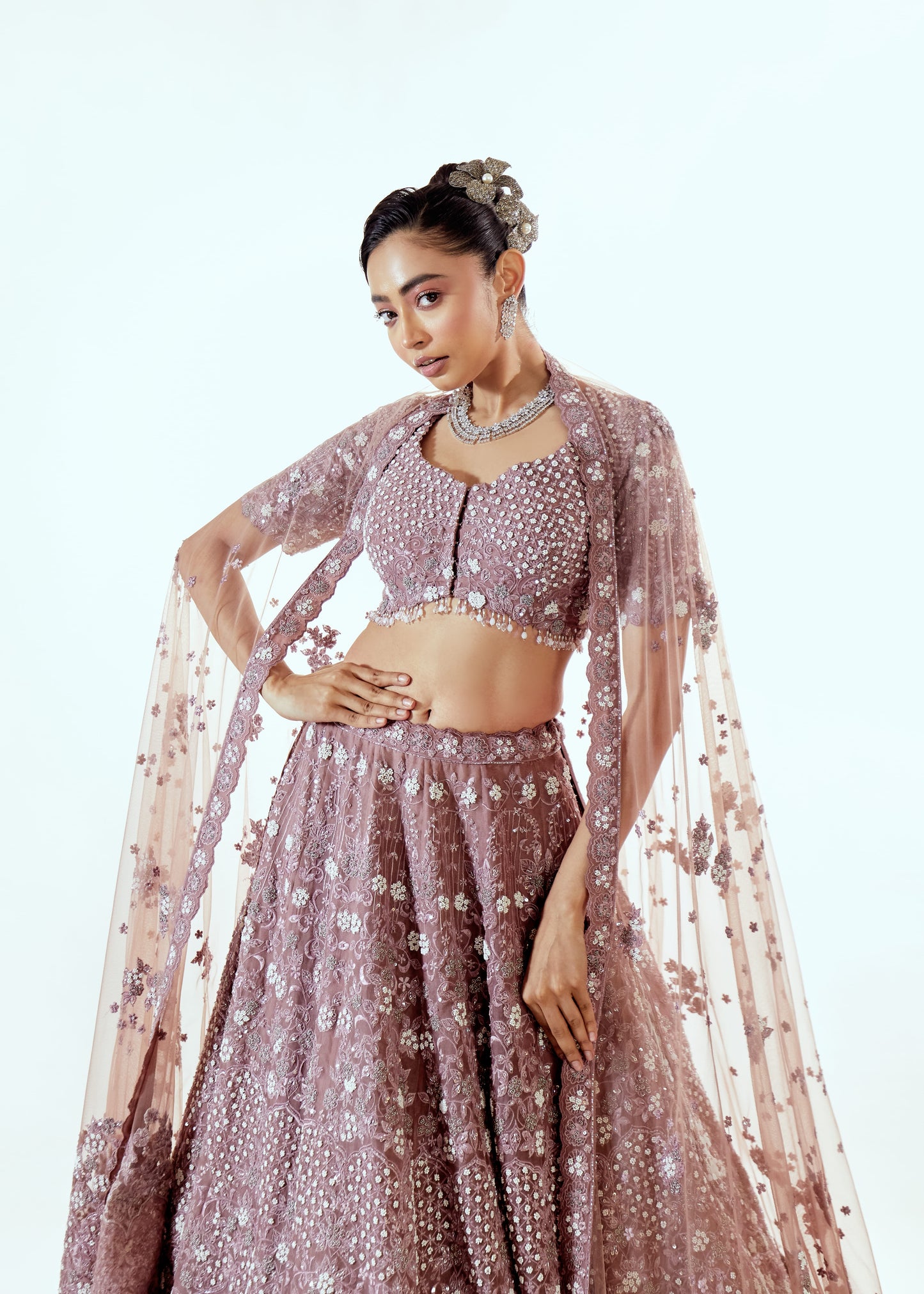 IRISH ORGANZA LEHENGA SET