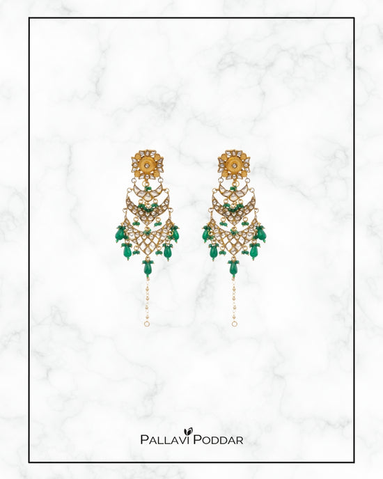 Meher Emerald Earrings