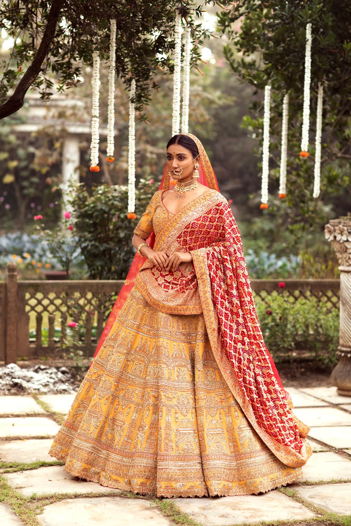 Yellow Sunlit Dreams lehenga set