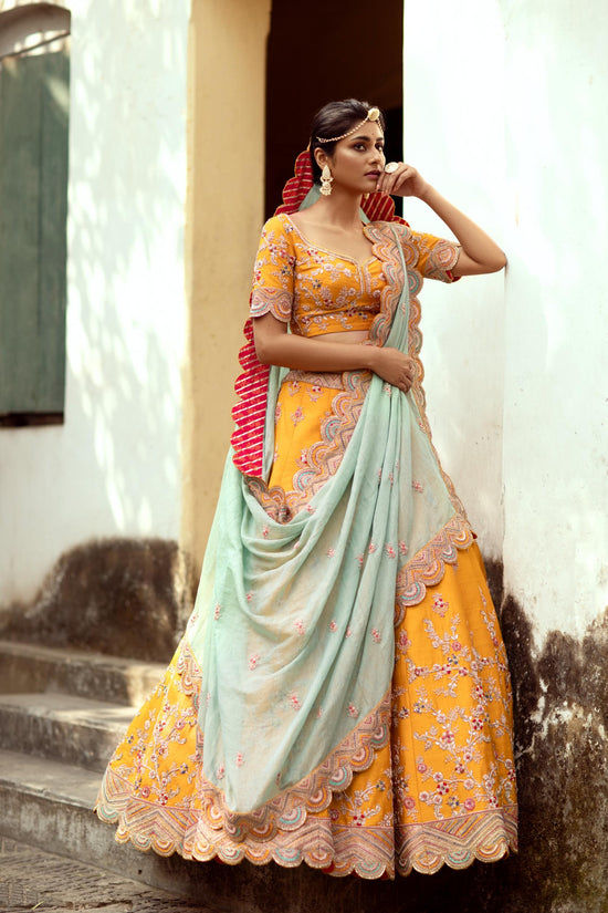 Mustard Charm lehenga set