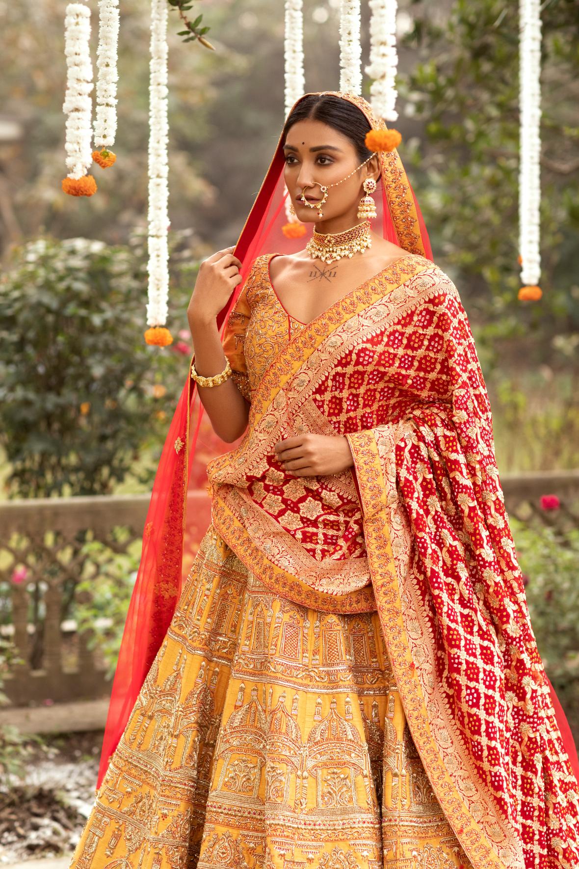 Yellow Sunlit Dreams lehenga set