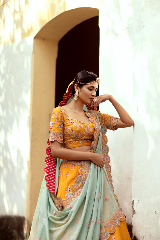 Mustard Charm lehenga set