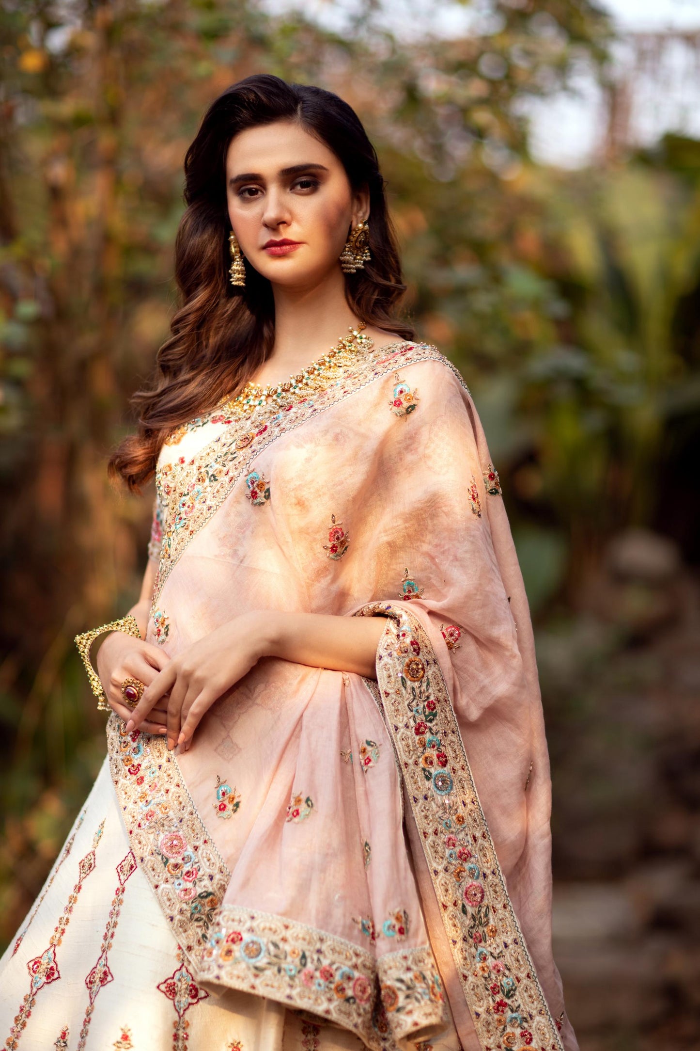 Ivory Blossom Bridal lehenga set