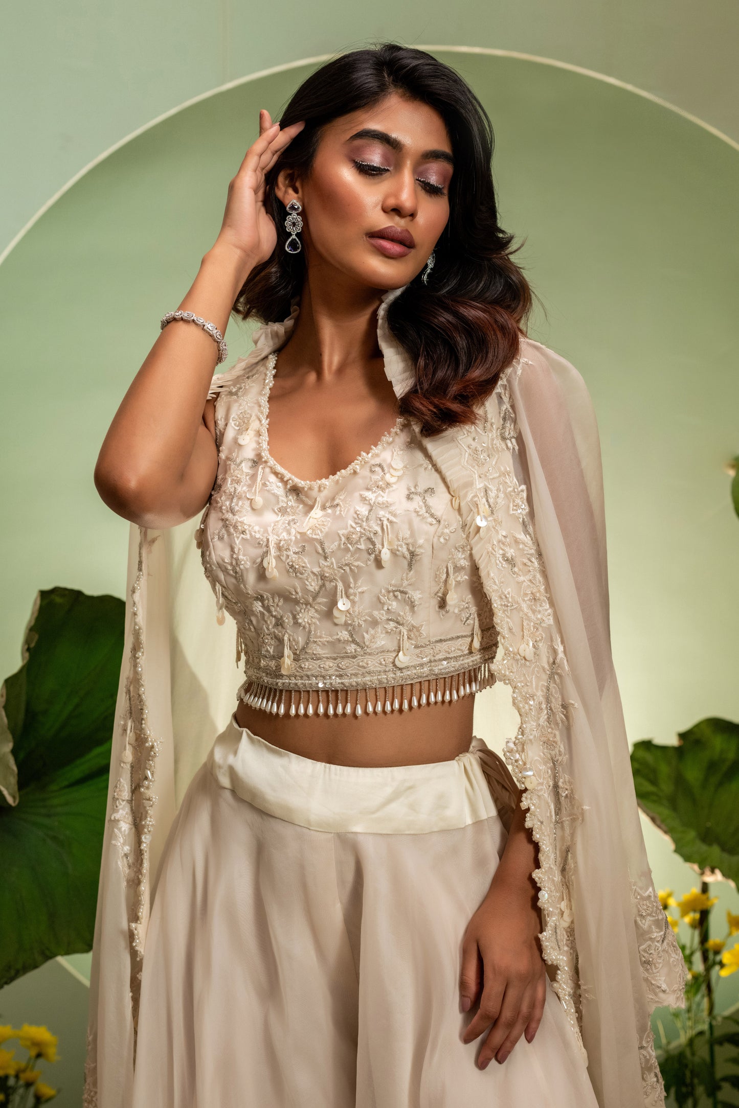 Ivory Skirt Set