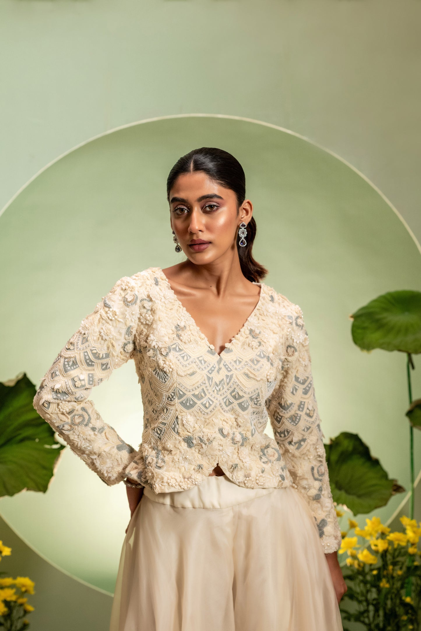 Jacket Sharara Set