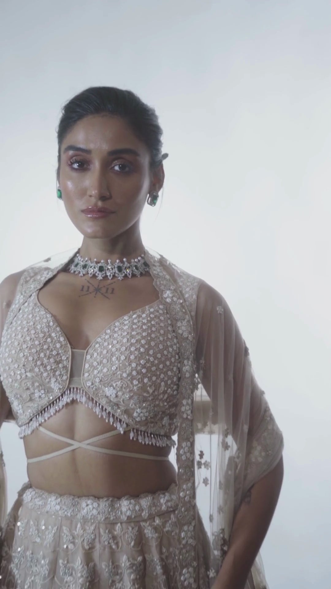 IRISH  ORGANZA LEHENGA SET