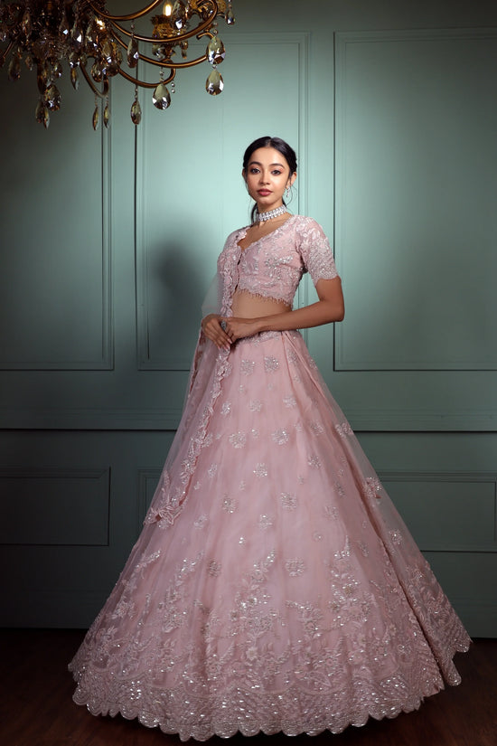 bridal with lehenga