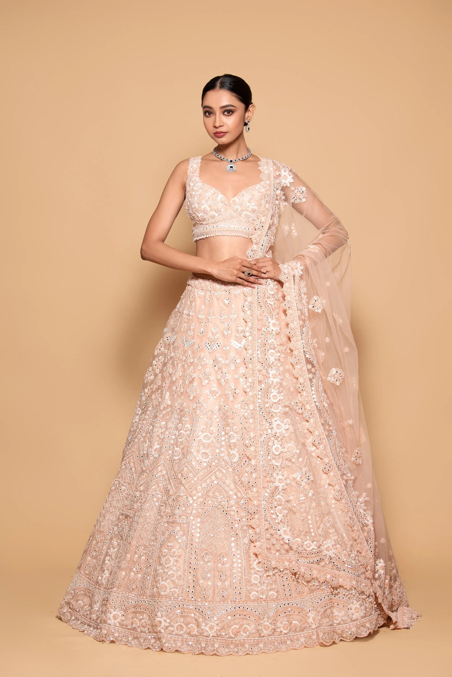 bride in lehenga