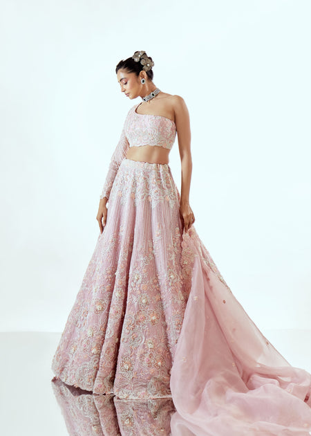 pink lehenga