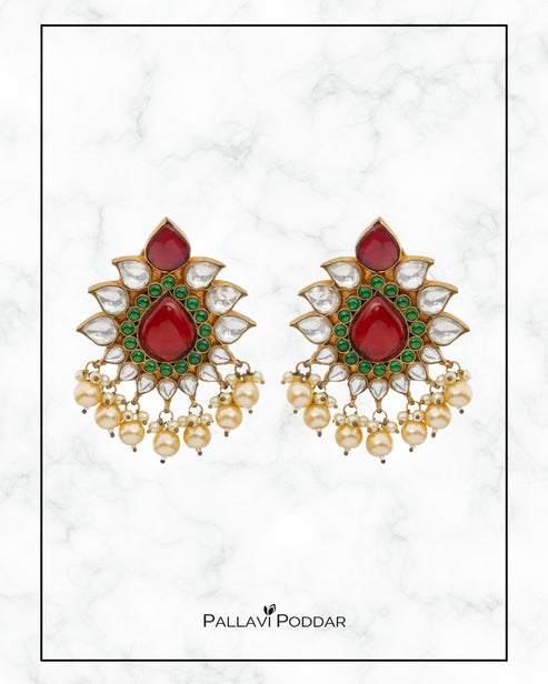 Ruby Bloom Kundan Chandbaalis