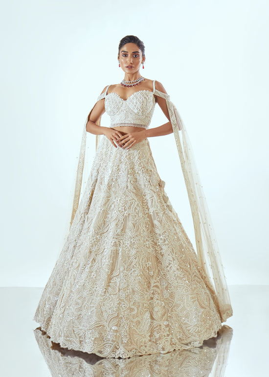 MUKTI ORGANZA LEHENGA SET