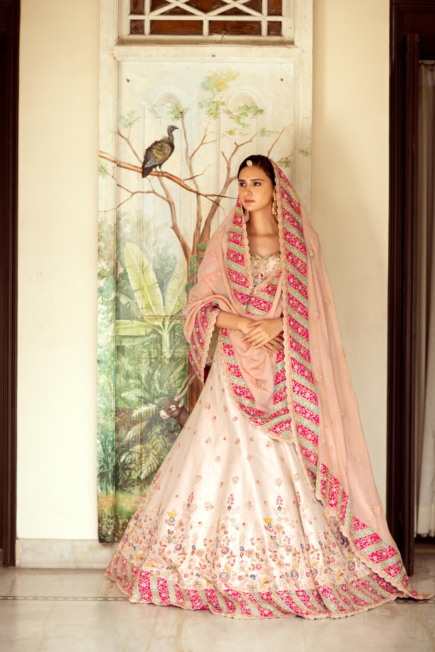 Pink Rose Lehenga set