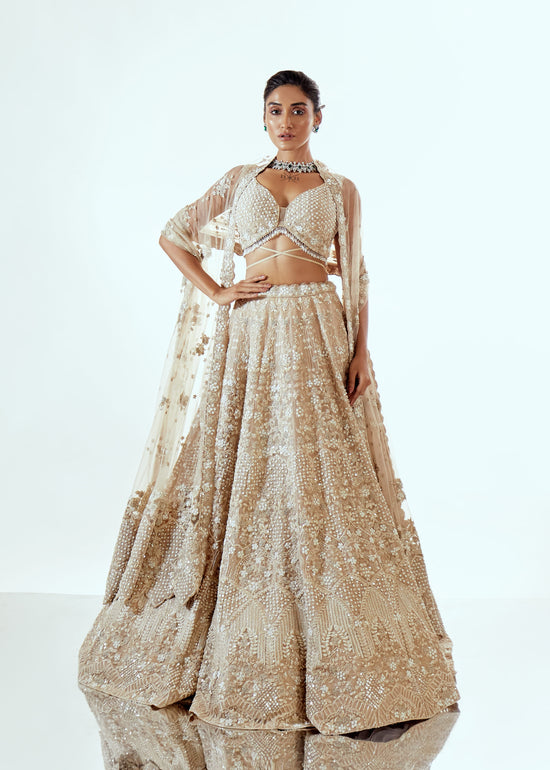 IRISH  ORGANZA LEHENGA SET