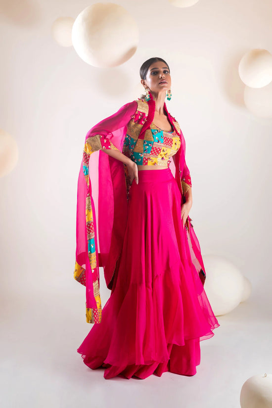 Patchwork Cape Set