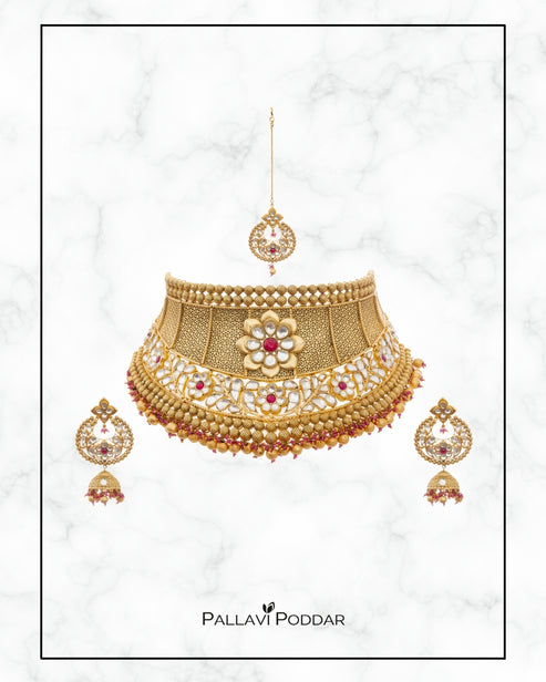 Floral Gracel Choker Set