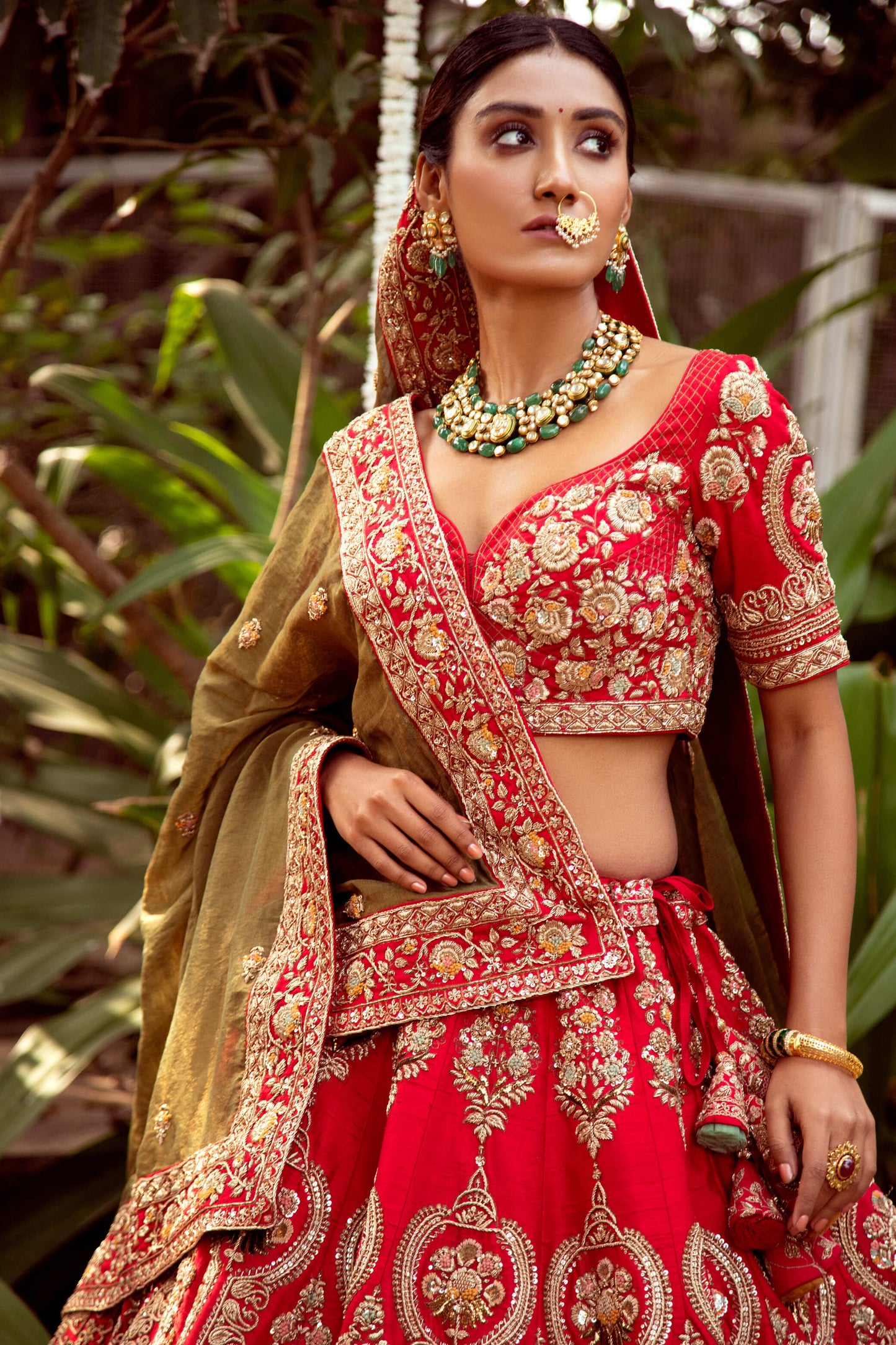 Regal Red bride lehenga set