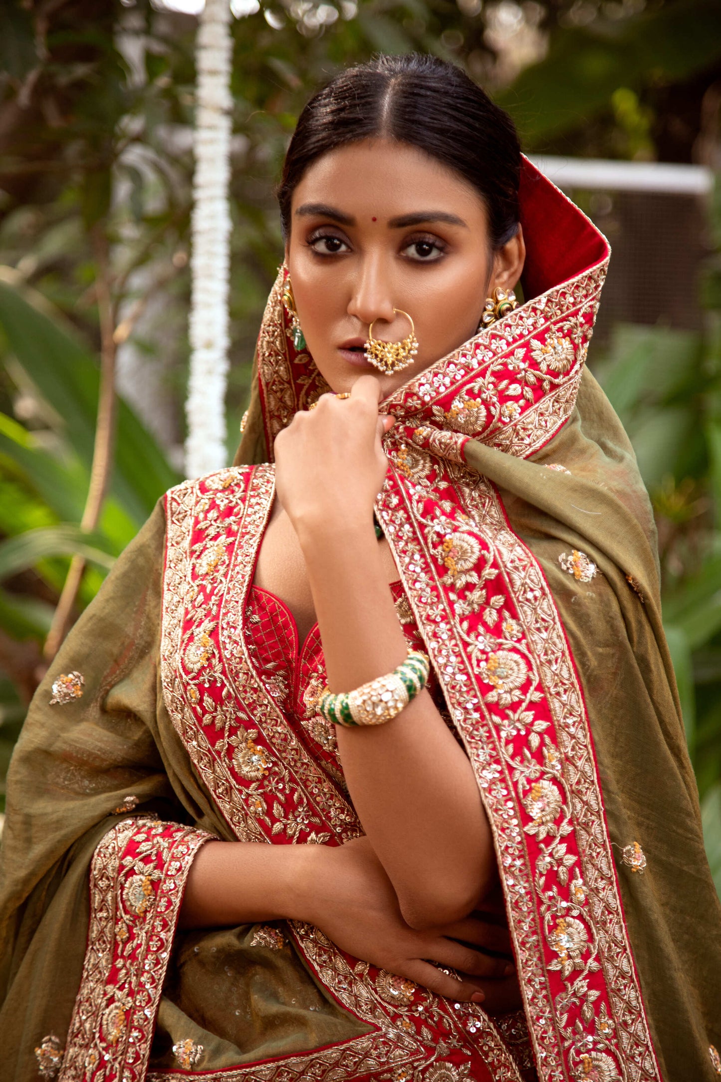 Regal Red bride lehenga set