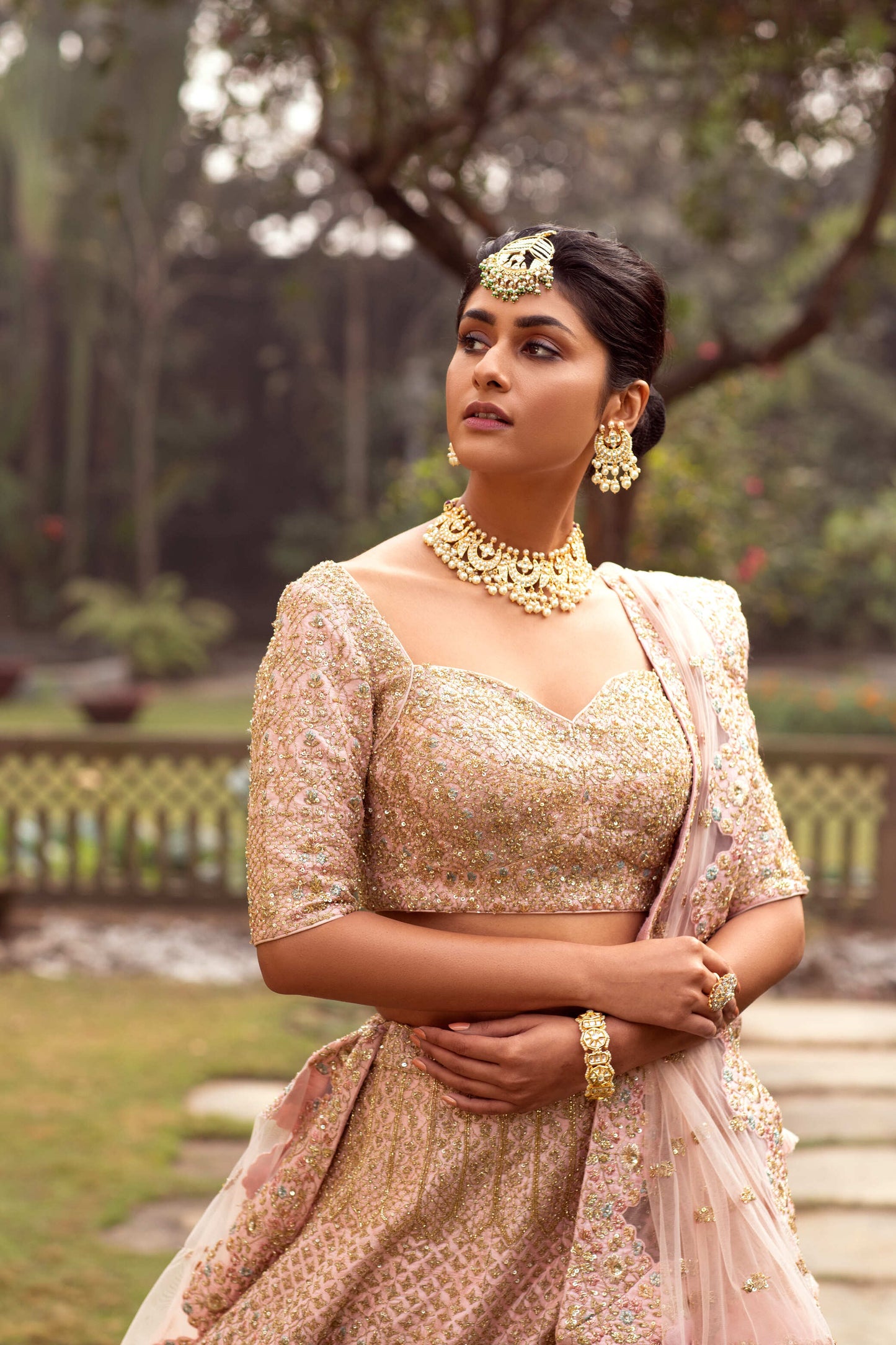 Pink opulence Bridal lehenga set