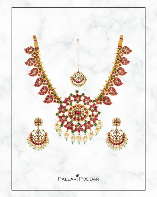 Heritage Ruby & Kundan Bridal Set