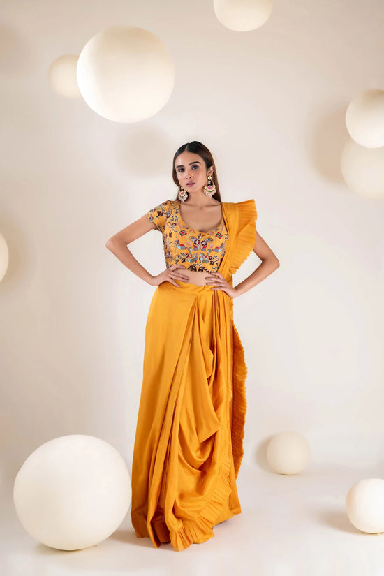 Draped Saree Set