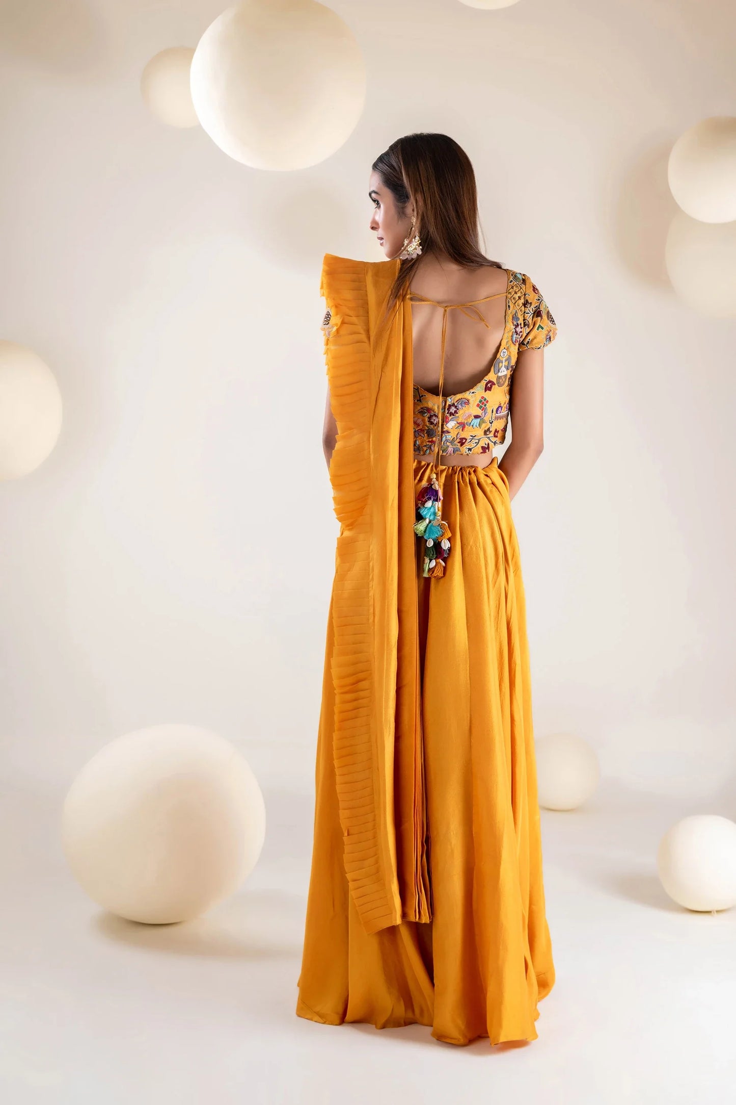 Draped Saree Set