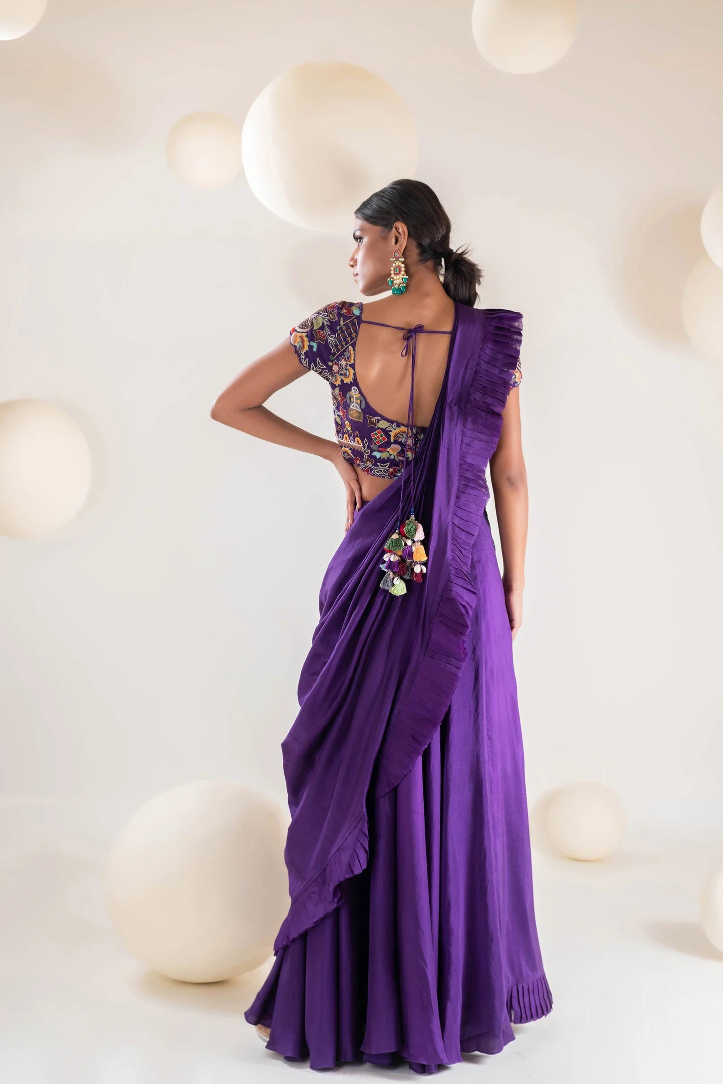 Draped Saree Set